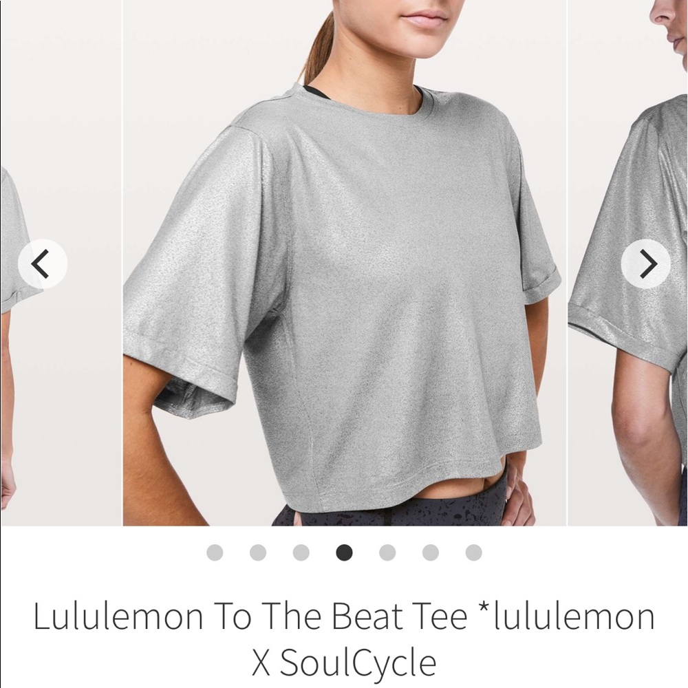 lululemon x SoulCycle To The Beat Tee silver 4
